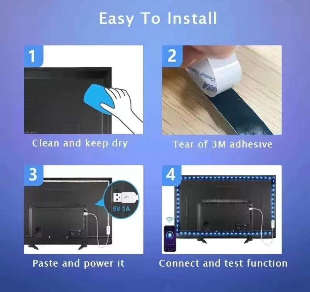 RGB LED strip lights